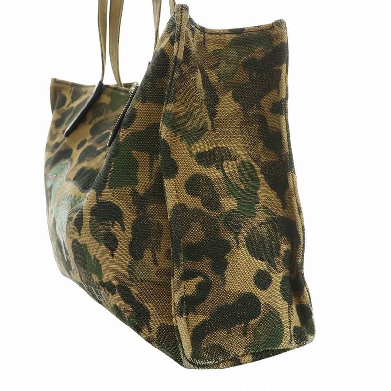 COACH（コーチ） トートバッグ レキシー 恐竜 キャンバス カモフラ