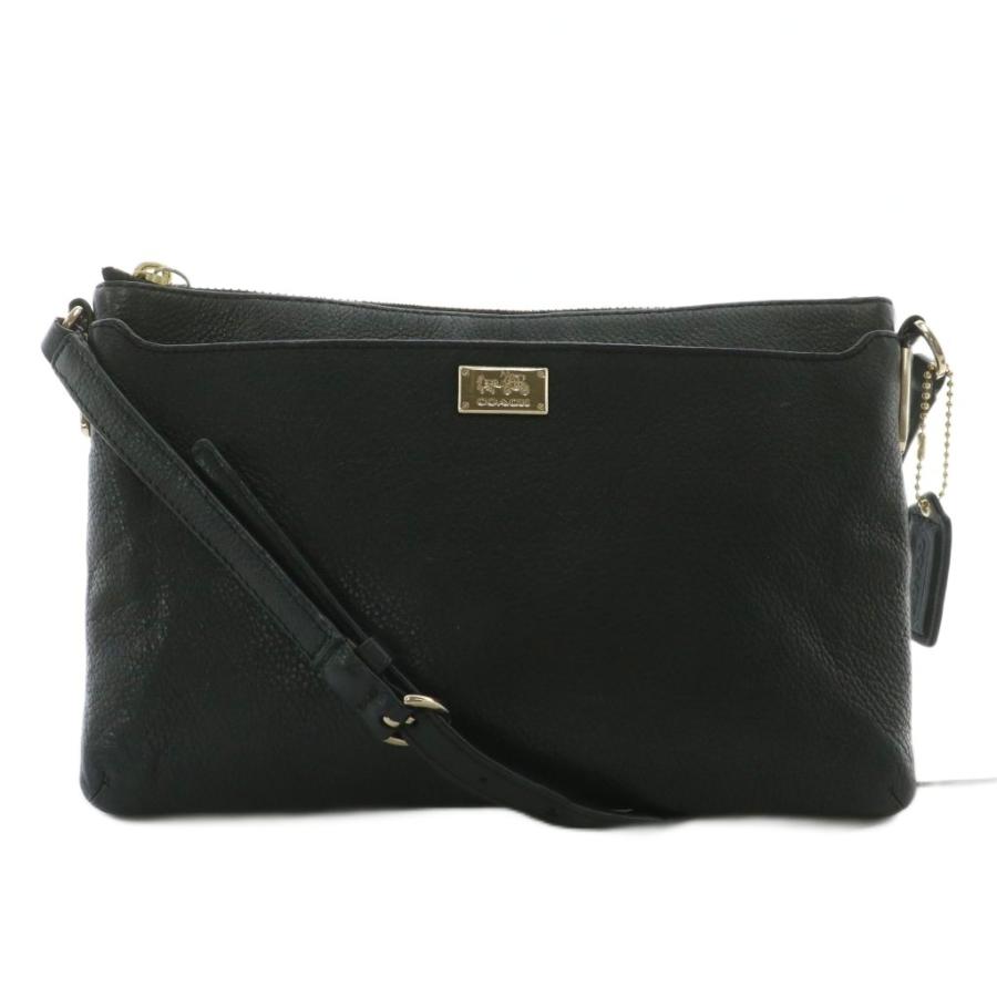 COACH（コーチ） ショルダーバッグ ポシェット レザー ロゴ ゴールド