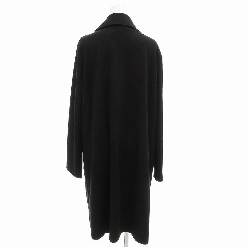 ZARA（ザラ） チェスターコート ジャケット ボタンレス ロング L 黒