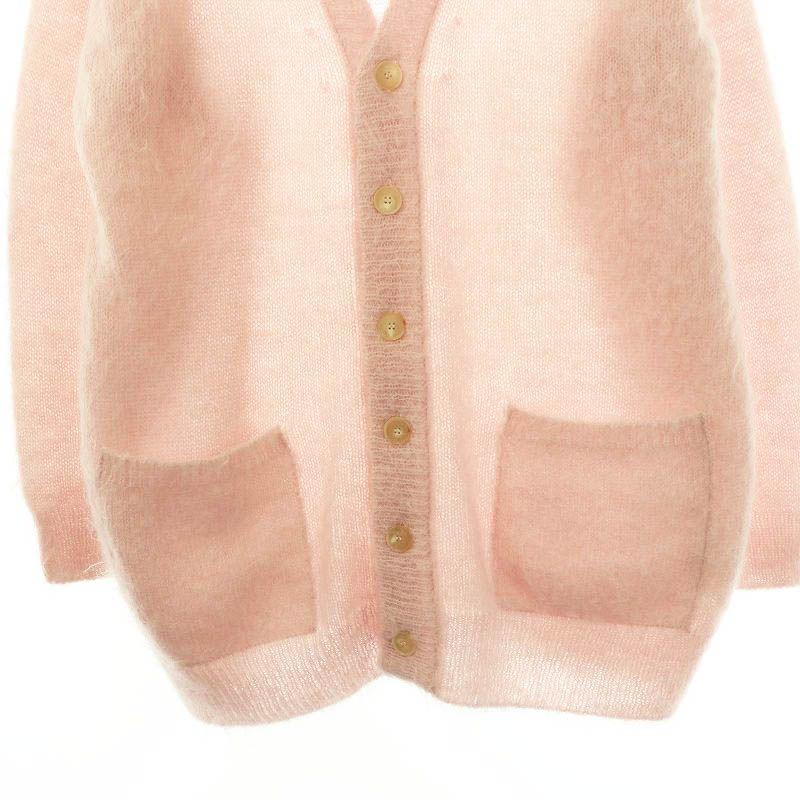 オーラリー AURALEE BRUSHED SUPER KID MOHAIR KNIT LONG CARDIGAN