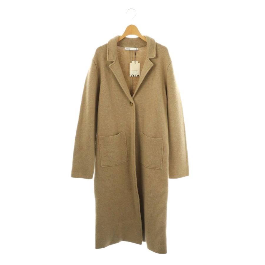 ZARA（ザラ） ニットコート チェスターコート S ベージュ /ES □OS