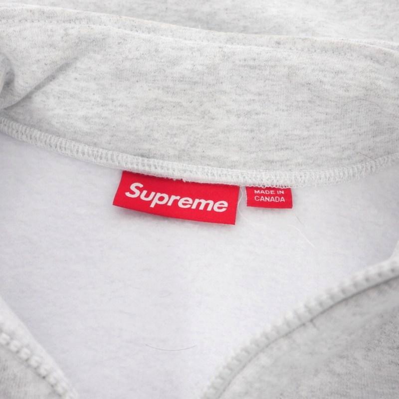 Supreme（シュプリーム） SUPREME Collegiate Half Zip Pullover Ash