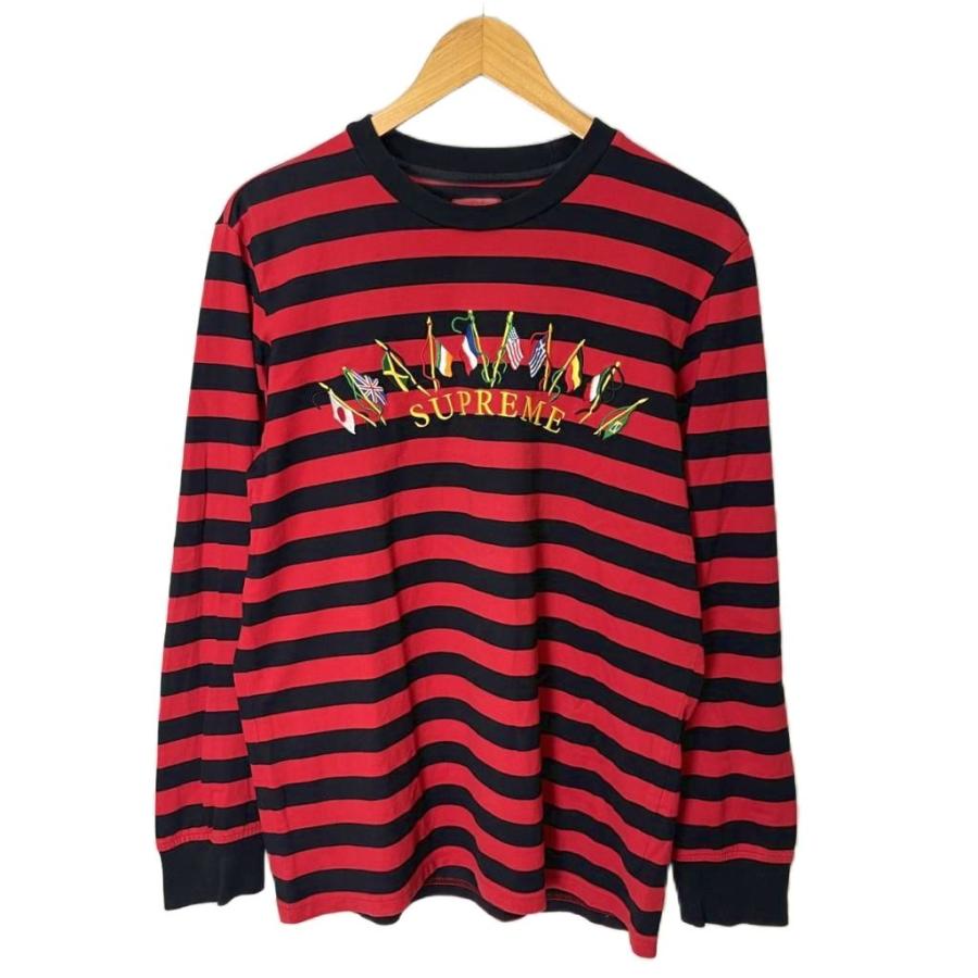 Supreme（シュプリーム） SUPREME 19AW Flags L/S Top ボーダー ロンT