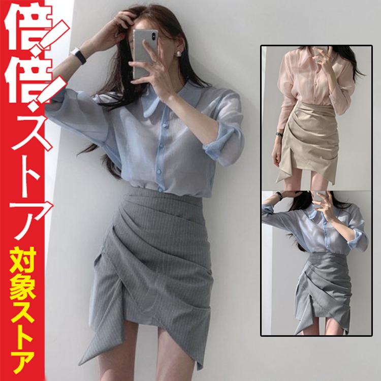 セットアップ レディース 2点セット ミニ丈 トップス+スカート