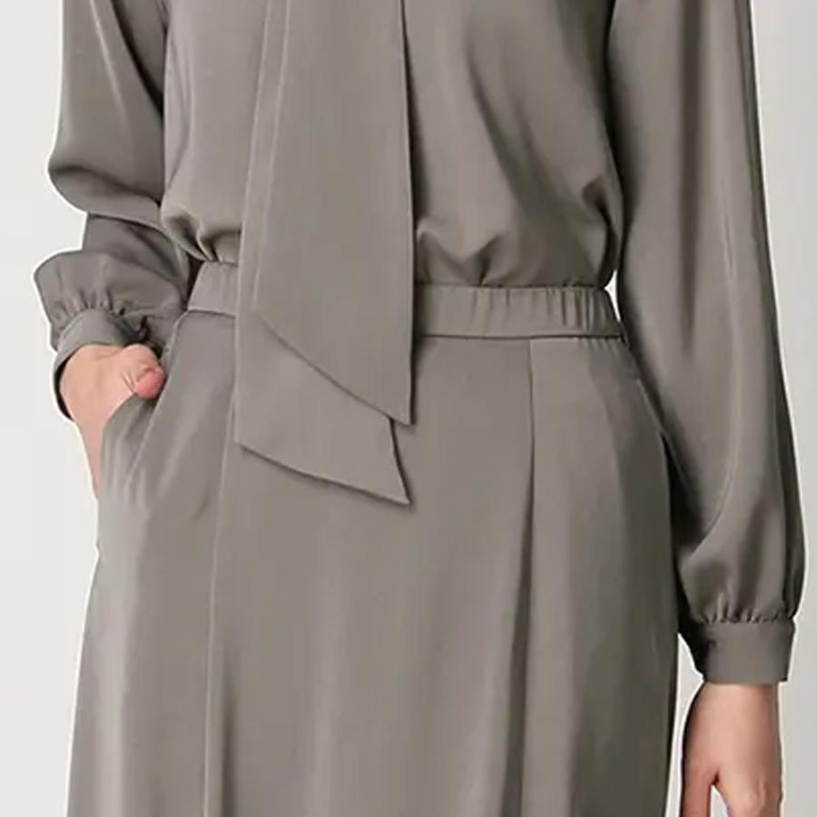 AOYAMA 【洋服の青山】オールシーズン用 グレー系 ロング フレア