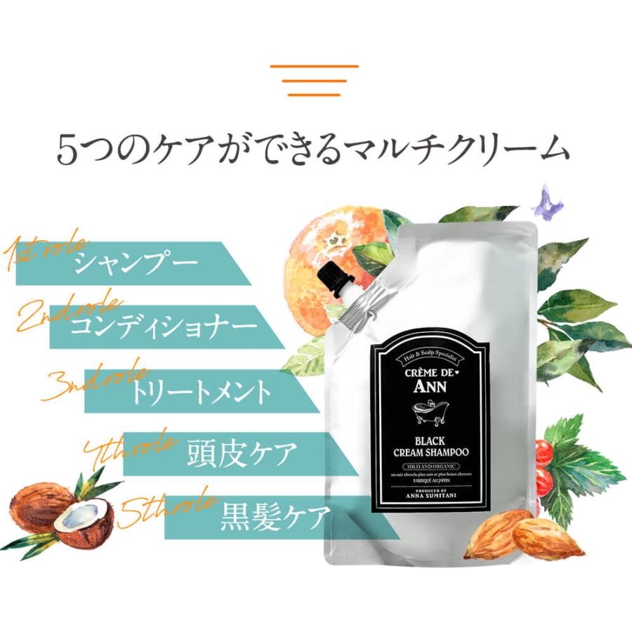 CREME DE ANN（クレムドアン） ブラッククリームシャンプー 1袋 400g