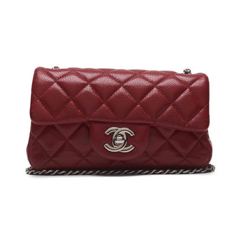 CHANEL シャネル ミニマトラッセ チェーンショルダー キャビアスキン