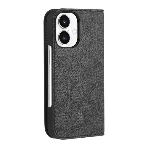 Coach CH054150 Folio iPhone 16用ケース Signature C Charcoal