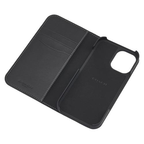 Coach CH054150 Folio iPhone 16用ケース Signature C Charcoal