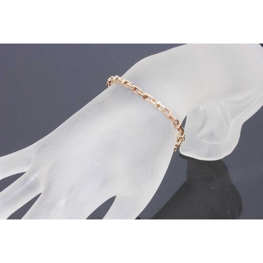 TIFFANY&Co.（ティファニー） T ナローチェーン ブレスレット K18RG