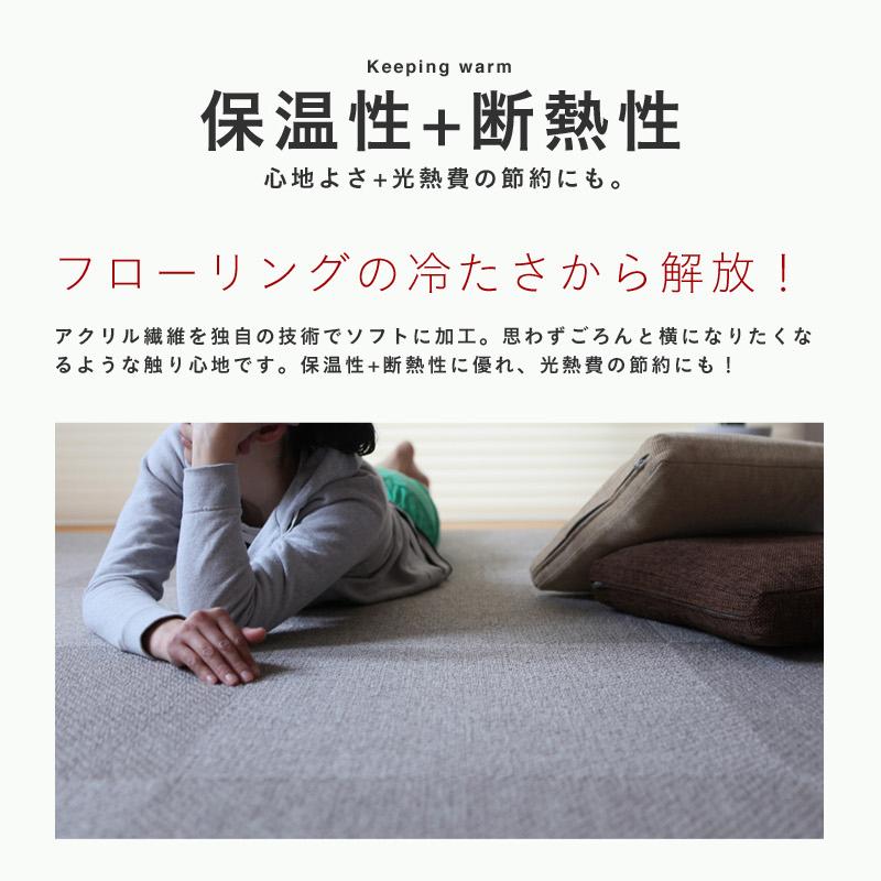 静床ライト バラ売り 7枚 50×50cm 防音 タイルカーペット : くらしの