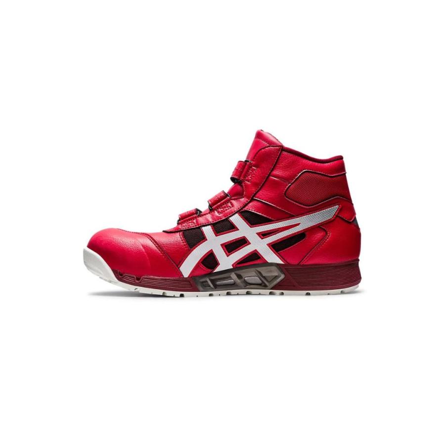 ウィンジョブ ASICS CP308AC 600 クラシックレッド×ホワイト