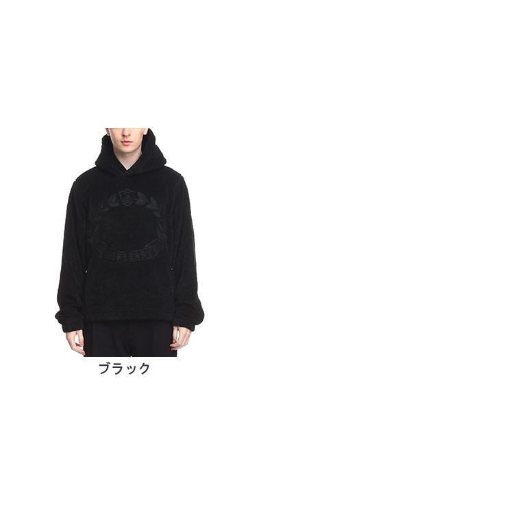 BURBERRY（バーバリー） パーカー フリース ボア メンズ 黒 クロ プル