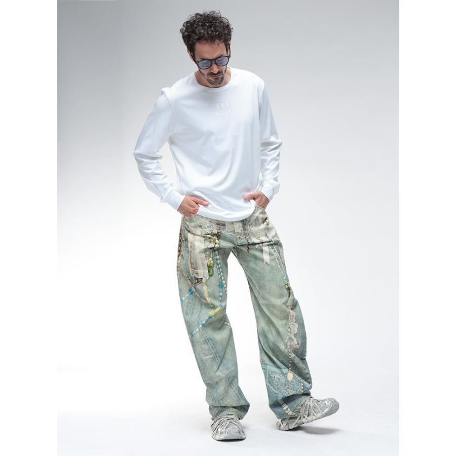 DIESEL（ディーゼル） ロンT トップス DIESEL SXXS LIVING プリント