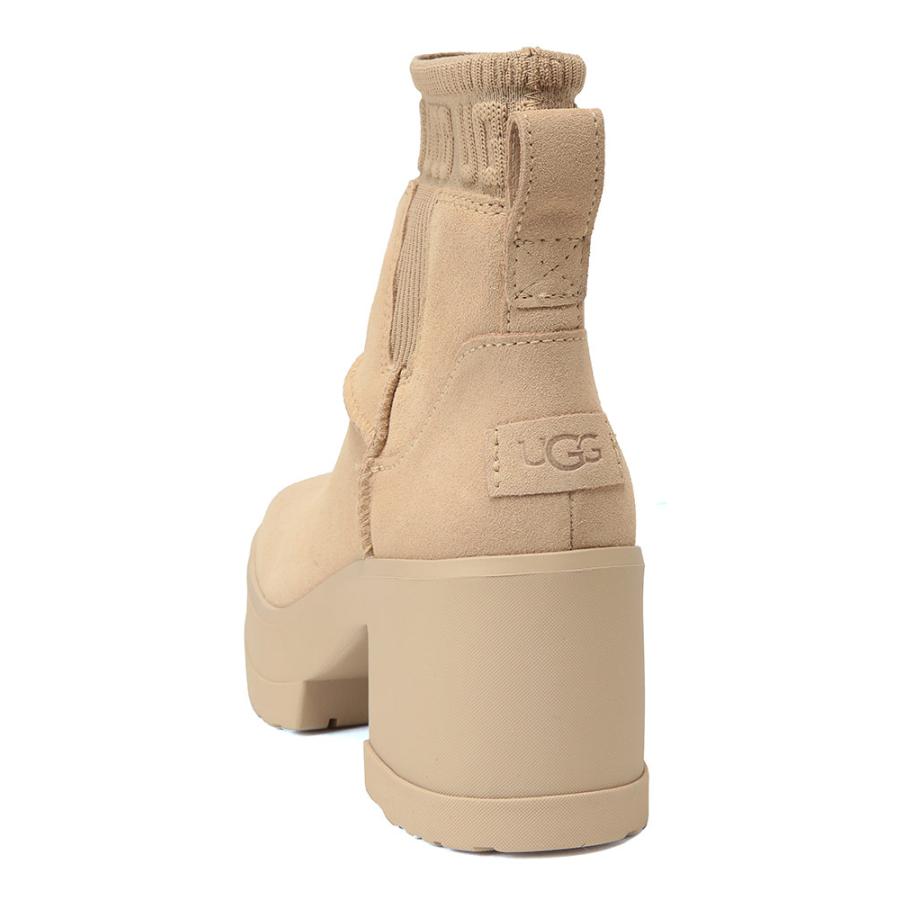 UGG（アグ） ショートブーツ 靴 レディース ニットゴア ロゴ 厚底 盛