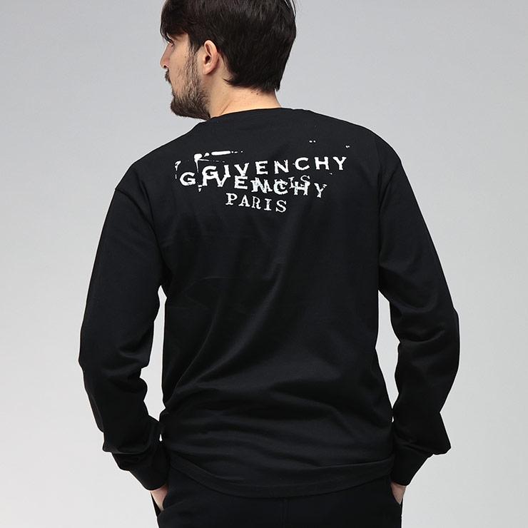 GIVENCHY（ジバンシィ） ロンT メンズ ロゴ スタンプ プリント 長袖