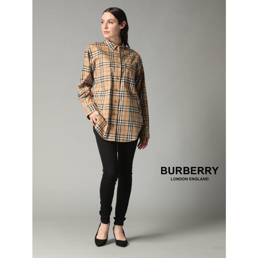 BURBERRY（バーバリー） レディース シャツ 長袖 ストレッチ コットン