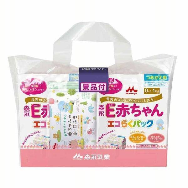 森永乳業 E赤ちゃん エコらくパック つめかえ用 400g×2袋（800g）2個