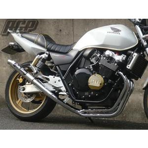 プリティー製 XJR400 4HM 極 タイプ3 4-2-1 マフラー メッキ