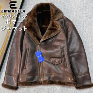 30%off ボマージャケット EU製 FRANKLIN MUSK ニューヨーク発 羊革