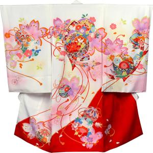 七五三 3歳 女の子用 にお直しした初着を元の初着に戻します お仕立て