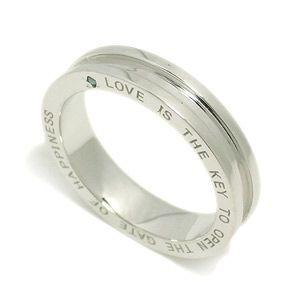 メッセージ ブルーダイヤモンド入 シルバーリング 7-21号 ダイアモンド