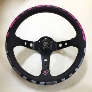 N-Style ステアリング バックスキン仕様 セミディープ 320mm径 GoodGun