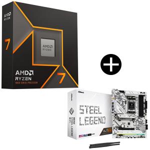 AMD Ryzen 5 9600X W/O Cooler WOF (6C/12T 3.9GHz 65W) CPU + ASRock