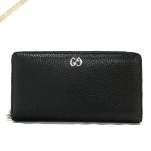 GUCCI（グッチ） 長財布 メンズ レディース ロゴ レザー ブラック