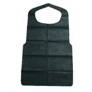 不織布エプロン 黒 使い捨てエプロン 業務用 ラーメン 焼肉店 パスタ