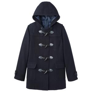 イーストボーイ Wフェイスダッフルコート（チャコール） イースト