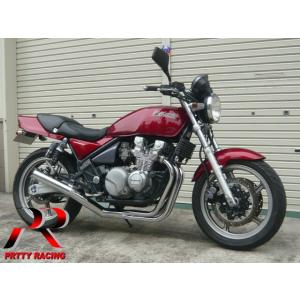 プリティー KAWASAKI ゼファー400/χ ショート管 70π マフラー メッキ