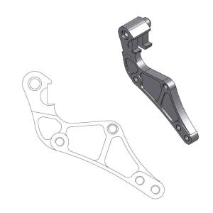 MOTO禅 モトゼン ヤマハWR250R用 WR250Xホイール取付けキャリパー