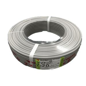 富士電線 VVFケーブル 3芯×2.0mm 100m巻 灰（黒・白・赤）『沖縄県