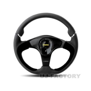 NARDI パーソナル P076 ブリッツ レザー 350 BKレザー/BKスポーク/RED