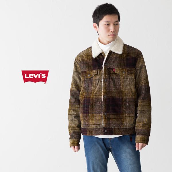 Levi's（リーバイス） コーデュロイ チェック シェルパ トラッカー