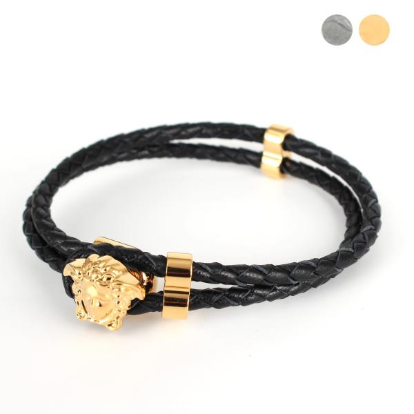 VERSACE（ヴェルサーチェ） ブレスレット MEDUSA BRAIDED LEATHER