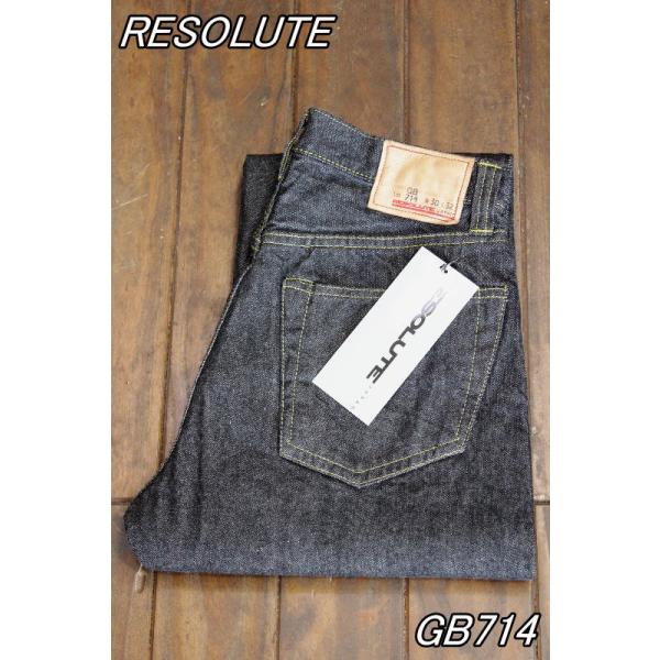 RESOLUTE（リゾルト） 15周年記念 GB714 ゴーストブラックデニム 大戦
