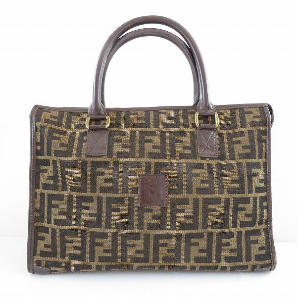 axb フェンディ FENDI トートバッグ ズッカ柄 キャンバス ヴィンテージ