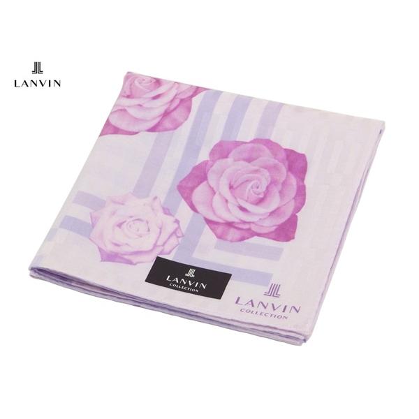 LANVIN（ランバン） シルク混素材大判ハンカチ 無料ラッピング指定可