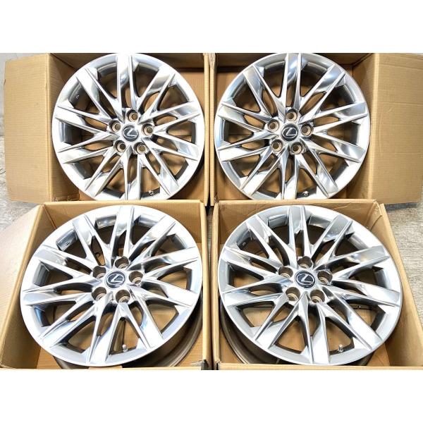 中古ホイール 4本 レクサス純正 19x8.0 25 120-5穴 中古アルミホイール