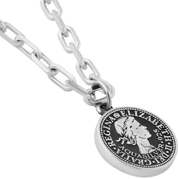 AQUA SILVER（アクアシルバー） 6ペンスコイン シルバーペンダント