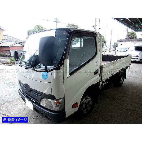 日野 デュトロ 超鏡面 ステンレス メッキ ピラー パネル 2PC