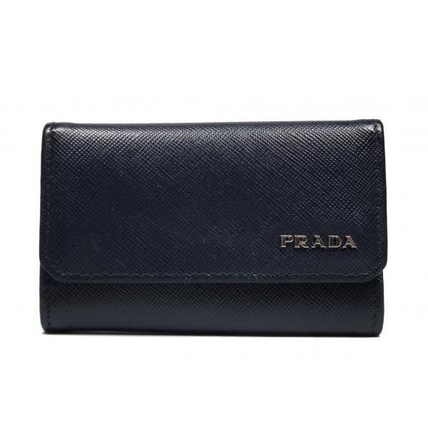PRADA（プラダ） 6連 キーケース サフィアーノ 2M0025 濃紺