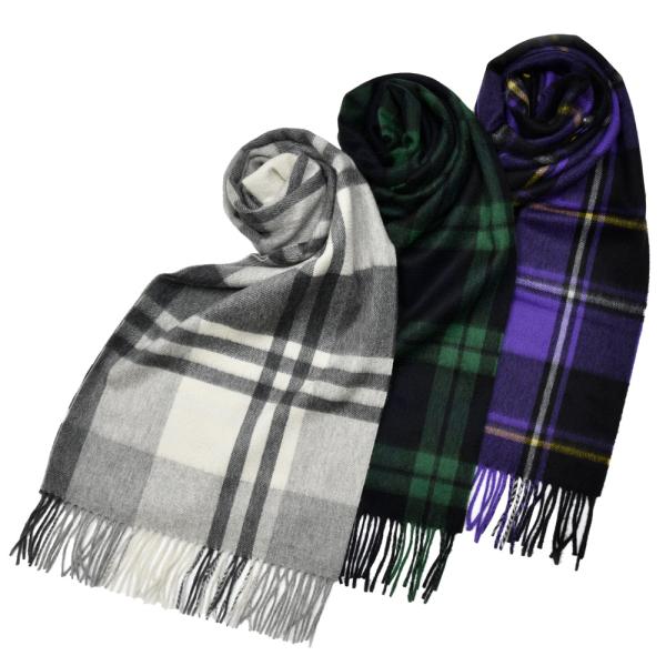 Joshua Ellis（ジョシュア エリス）カシミアタータンチェックマフラー