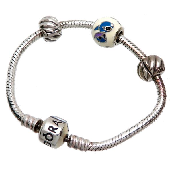 飯能本店］ PANDORA パンドラ SV925 リロ＆スティッチ ブレスレット