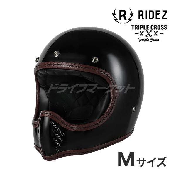 RIDEZ RIDEZ TRIPLE CROSS ブラック Mサイズ(57- 58cm) フルフェイス