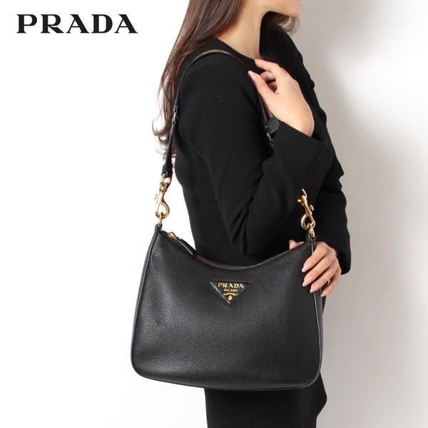 PRADA（プラダ） ロゴ入りベルト ワンショルダーバッグ【NERO】 1BC178