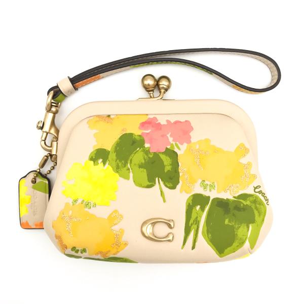 COACH（コーチ） ☆COACH☆ キスロック コイン パース フローラル