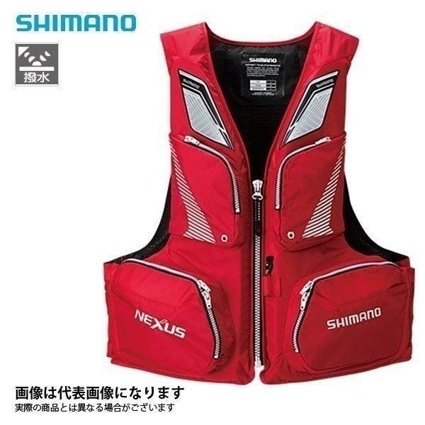 NEXUS シマノ VF-142Q ネクサス フローティングベスト レッド L ライフ